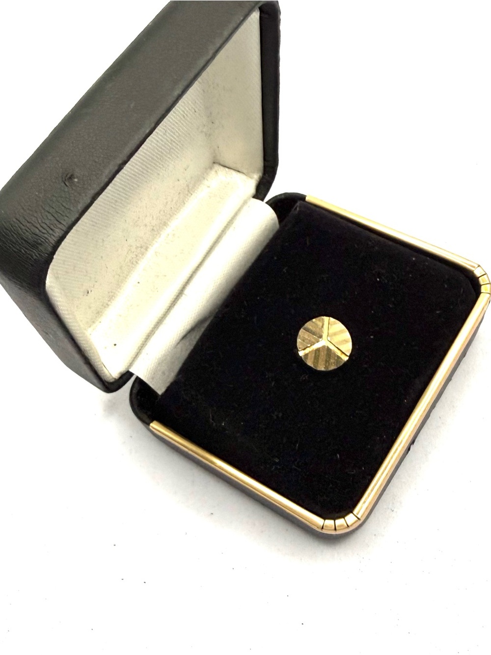 Vintage Gold Tie Tack With Chain